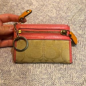 Coach Key Chain and Card Holder